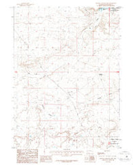 Halfway Hollow West Wyoming Historical topographic map, 1:24000 scale, 7.5 X 7.5 Minute, Year 1987