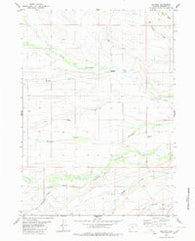 Halfway Wyoming Historical topographic map, 1:24000 scale, 7.5 X 7.5 Minute, Year 1980