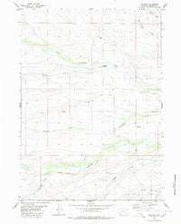 Halfway Wyoming Historical topographic map, 1:24000 scale, 7.5 X 7.5 Minute, Year 1980