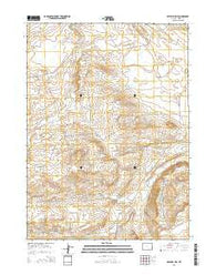 Halfway Hill Wyoming Current topographic map, 1:24000 scale, 7.5 X 7.5 Minute, Year 2015