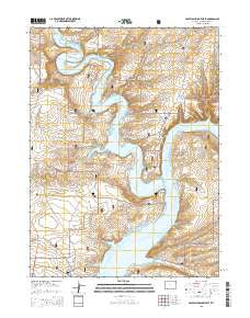 Halfway Hollow East Wyoming Current topographic map, 1:24000 scale, 7.5 X 7.5 Minute, Year 2015