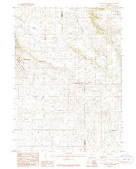 Halls Meadow Spring Wyoming Historical topographic map, 1:24000 scale, 7.5 X 7.5 Minute, Year 1986