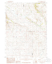 Halls Meadow Spring Wyoming Historical topographic map, 1:24000 scale, 7.5 X 7.5 Minute, Year 1986