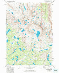 Halls Mountain Wyoming Historical topographic map, 1:24000 scale, 7.5 X 7.5 Minute, Year 1981