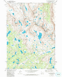 Halls Mountain Wyoming Historical topographic map, 1:24000 scale, 7.5 X 7.5 Minute, Year 1981