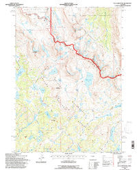 Halls Mountain Wyoming Historical topographic map, 1:24000 scale, 7.5 X 7.5 Minute, Year 1991