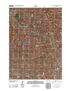 Halls Meadow Spring Wyoming Historical topographic map, 1:24000 scale, 7.5 X 7.5 Minute, Year 2012