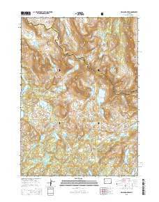 Halls Mountain Wyoming Current topographic map, 1:24000 scale, 7.5 X 7.5 Minute, Year 2015