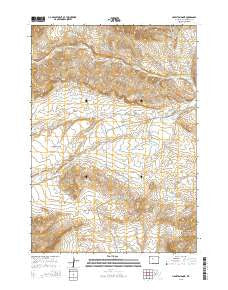 Hamilton Dome Wyoming Current topographic map, 1:24000 scale, 7.5 X 7.5 Minute, Year 2015