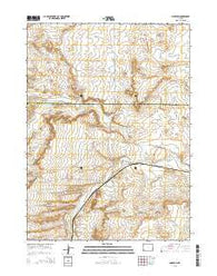 Hampton Wyoming Current topographic map, 1:24000 scale, 7.5 X 7.5 Minute, Year 2015