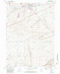 Hanna Wyoming Historical topographic map, 1:24000 scale, 7.5 X 7.5 Minute, Year 1971