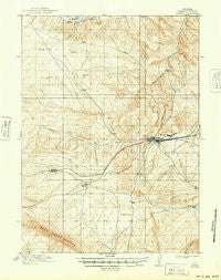 Hanna Wyoming Historical topographic map, 1:62500 scale, 15 X 15 Minute, Year 1914