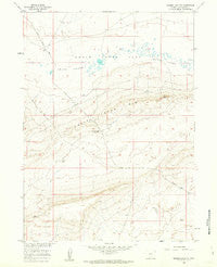 Hansen Lake NE Wyoming Historical topographic map, 1:24000 scale, 7.5 X 7.5 Minute, Year 1960