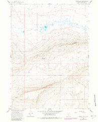 Hansen Lake NE Wyoming Historical topographic map, 1:24000 scale, 7.5 X 7.5 Minute, Year 1960