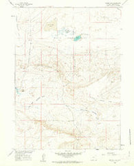Hansen Lake Wyoming Historical topographic map, 1:24000 scale, 7.5 X 7.5 Minute, Year 1960