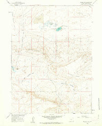 Hansen Lake Wyoming Historical topographic map, 1:24000 scale, 7.5 X 7.5 Minute, Year 1960