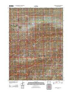 Hansen Lake NE Wyoming Historical topographic map, 1:24000 scale, 7.5 X 7.5 Minute, Year 2012