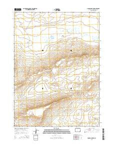Hansen Lake NE Wyoming Current topographic map, 1:24000 scale, 7.5 X 7.5 Minute, Year 2015