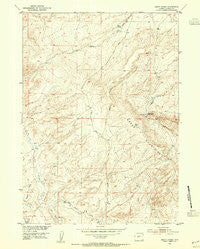 Happy Spring Wyoming Historical topographic map, 1:24000 scale, 7.5 X 7.5 Minute, Year 1953