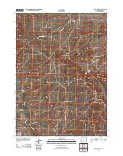 Happy Spring Wyoming Historical topographic map, 1:24000 scale, 7.5 X 7.5 Minute, Year 2012