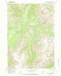 Hardluck Mountain Wyoming Historical topographic map, 1:24000 scale, 7.5 X 7.5 Minute, Year 1970