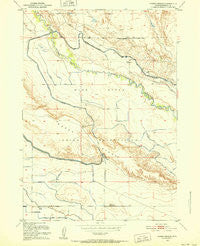 Harris Bridge Wyoming Historical topographic map, 1:24000 scale, 7.5 X 7.5 Minute, Year 1950