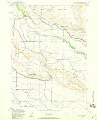 Harris Bridge Wyoming Historical topographic map, 1:24000 scale, 7.5 X 7.5 Minute, Year 1958