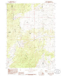 Harris Park Wyoming Historical topographic map, 1:24000 scale, 7.5 X 7.5 Minute, Year 1985
