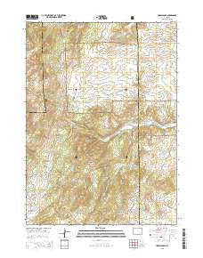 Harris Park Wyoming Current topographic map, 1:24000 scale, 7.5 X 7.5 Minute, Year 2015
