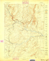 Hartville Wyoming Historical topographic map, 1:125000 scale, 30 X 30 Minute, Year 1896