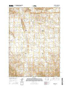 Hat Creek Wyoming Current topographic map, 1:24000 scale, 7.5 X 7.5 Minute, Year 2015