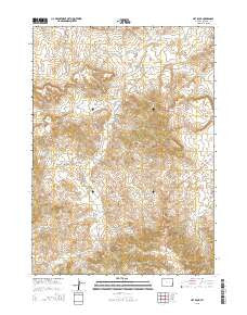 Hat Rock Wyoming Current topographic map, 1:24000 scale, 7.5 X 7.5 Minute, Year 2015