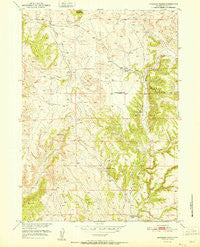 Haushar Ranch Wyoming Historical topographic map, 1:24000 scale, 7.5 X 7.5 Minute, Year 1951