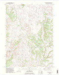 Haushar Ranch Wyoming Historical topographic map, 1:24000 scale, 7.5 X 7.5 Minute, Year 1990