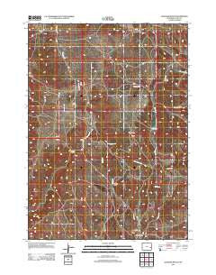 Haushar Ranch Wyoming Historical topographic map, 1:24000 scale, 7.5 X 7.5 Minute, Year 2012