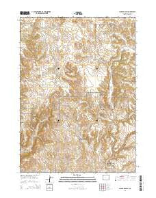 Haushar Ranch Wyoming Current topographic map, 1:24000 scale, 7.5 X 7.5 Minute, Year 2015