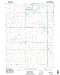 Hawk Springs Wyoming Historical topographic map, 1:24000 scale, 7.5 X 7.5 Minute, Year 1990