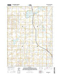Hawk Springs Wyoming Current topographic map, 1:24000 scale, 7.5 X 7.5 Minute, Year 2015