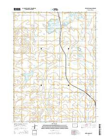 Hawk Springs Wyoming Current topographic map, 1:24000 scale, 7.5 X 7.5 Minute, Year 2015