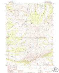Hawks Nest Wyoming Historical topographic map, 1:24000 scale, 7.5 X 7.5 Minute, Year 1987