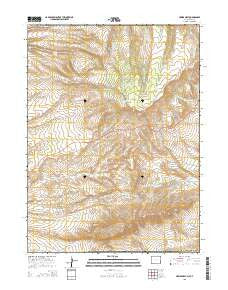 Hawks Nest Wyoming Current topographic map, 1:24000 scale, 7.5 X 7.5 Minute, Year 2015