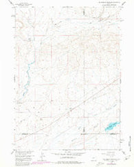 Hay Meadow Reservoir Wyoming Historical topographic map, 1:24000 scale, 7.5 X 7.5 Minute, Year 1958