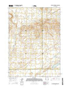 Hay Meadow Reservoir Wyoming Current topographic map, 1:24000 scale, 7.5 X 7.5 Minute, Year 2015