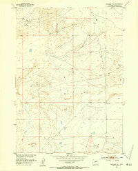 Haybarn Hill Wyoming Historical topographic map, 1:24000 scale, 7.5 X 7.5 Minute, Year 1952