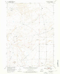 Haybarn Hill Wyoming Historical topographic map, 1:24000 scale, 7.5 X 7.5 Minute, Year 1952