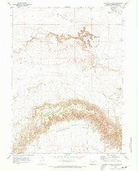 Haystack Flats Wyoming Historical topographic map, 1:24000 scale, 7.5 X 7.5 Minute, Year 1970