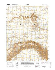 Haystack Flats Wyoming Current topographic map, 1:24000 scale, 7.5 X 7.5 Minute, Year 2015
