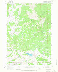Hazelton Peak Wyoming Historical topographic map, 1:24000 scale, 7.5 X 7.5 Minute, Year 1967