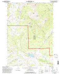 Hazelton Peak Wyoming Historical topographic map, 1:24000 scale, 7.5 X 7.5 Minute, Year 1993