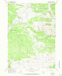 Hazelton Wyoming Historical topographic map, 1:24000 scale, 7.5 X 7.5 Minute, Year 1967